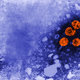 Hepatitis B particles, seen in orange under a transmission electron microscope.
